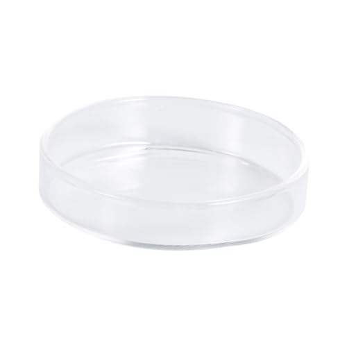 Toddmomy 1pc Transparent Glass Shrimp Feeding Dish Aquarium Feeder Bowl for Fish and Reptiles Floating Design for Shrimp and Fish Food