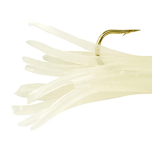 Berkley PowerBait Pre-Rigged Atomic Tubes Fishing Soft Bait - color: Glow, size: 1/64 oz