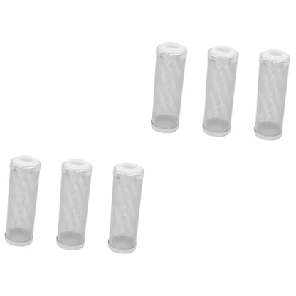 FOMIYES 6pcs Stainless Steel Aquarium Inlet Cover Nets White Prevents Debris Protects Young Fish Design for Freshwater Environments