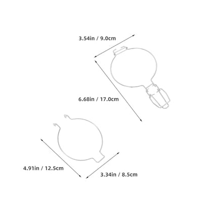 4pcs Stainless Steel Latch Clamp for Wide Mouth Glass Jars 93mm Spring Wire Clip Sealing Buckles Food Storage and Canning Fastening Set