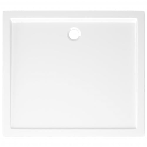 vidaXL Rectangular ABS Shower Base Tray Home Indoor Bath Bathroom Hardware Fixture Plumbing Low Threshold Shower Tray Bath Pan Base White 35.4" - color: White, size: 31.5" x 35.4"