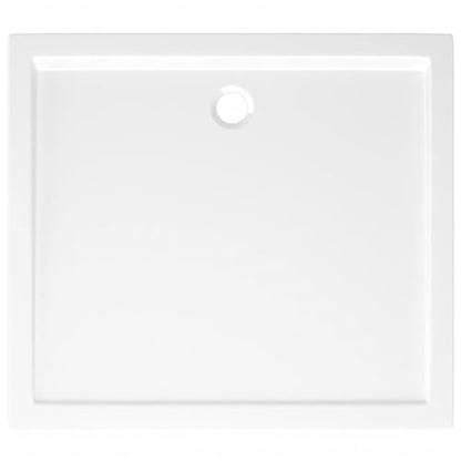 vidaXL Rectangular ABS Shower Base Tray Home Indoor Bath Bathroom Hardware Fixture Plumbing Low Threshold Shower Tray Bath Pan Base White 35.4" - color: White, size: 31.5" x 35.4"