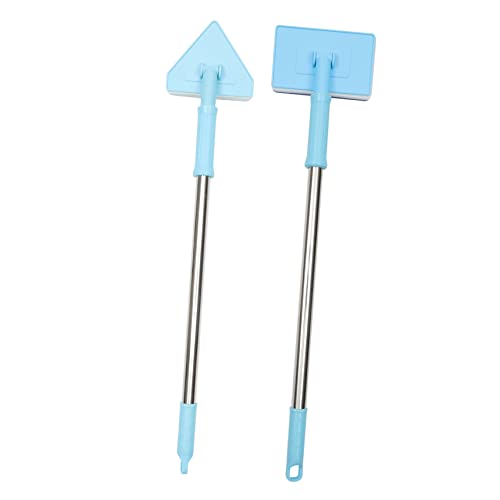 Happyyami Aquarium Cleaning Brush Set 2 Pcs Telescopic Sponge Brush Long Handle Scrubber for Fish Tank Glass Cleaning