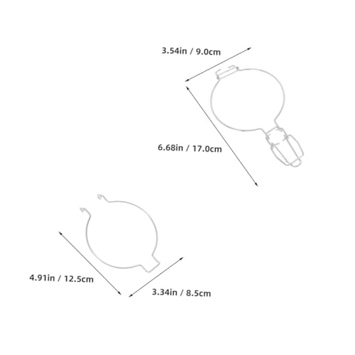2pcs Stainless Steel Food Sealing Clip 93mm Wire Fixing Buckle Glass Container Lid Clamp for Kitchen Storage and Canning
