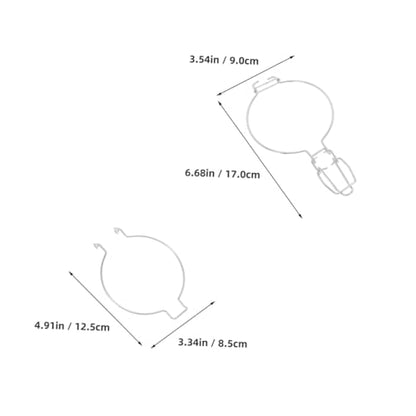 2pcs Stainless Steel Food Sealing Clip 93mm Wire Fixing Buckle Glass Container Lid Clamp for Kitchen Storage and Canning