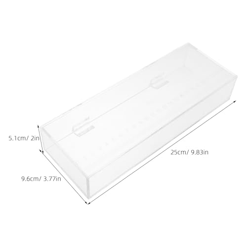 Acclimation Box for Saltwater Fish: Shrimp Breeding Box - Clear Acrylic Fish Isolation Breeding Tank - 9.84x3.78in Aquarium Incubator for Baby Clownfish Guppy - size: 25.00X9.60X5.10CM