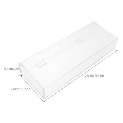 Acclimation Box for Saltwater Fish: Shrimp Breeding Box - Clear Acrylic Fish Isolation Breeding Tank - 9.84x3.78in Aquarium Incubator for Baby Clownfish Guppy - size: 25.00X9.60X5.10CM