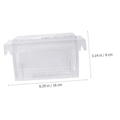 Breeding Box Acrylic Aquarium Fish Tank Isolation Breeder Box Fish Hatching Tank for Betta and Guppy Fry Rearing