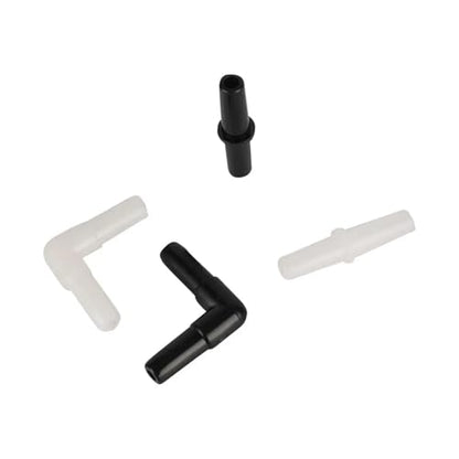 20Pcs Plastic Aquarium Air Pump Line Tubing Joints Tee/Straight/Elbow/Y Shaped Connectors Pipe Fittings(Brown) - color: Brown