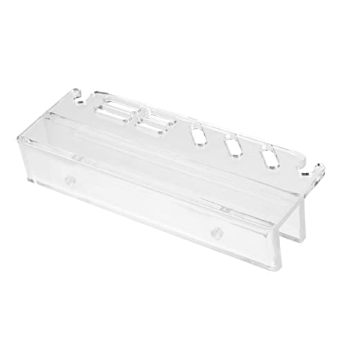 Acrylic Aquarium Tool Organizer Rack Scissors Tweezers and Scrapers Storage Stand for Efficient Water Plant Maintenance Easy Installation and Design