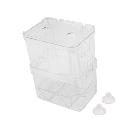 POPETPOP Aquarium Fish Breeding Incubator Box Floating Hatchery for Fish Large Acrylic Cover