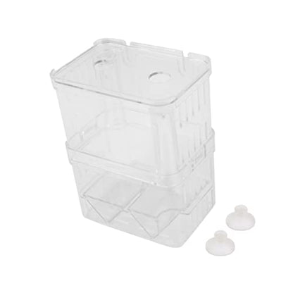 POPETPOP Aquarium Fish Breeding Incubator Box Floating Hatchery for Fish Large Acrylic Cover