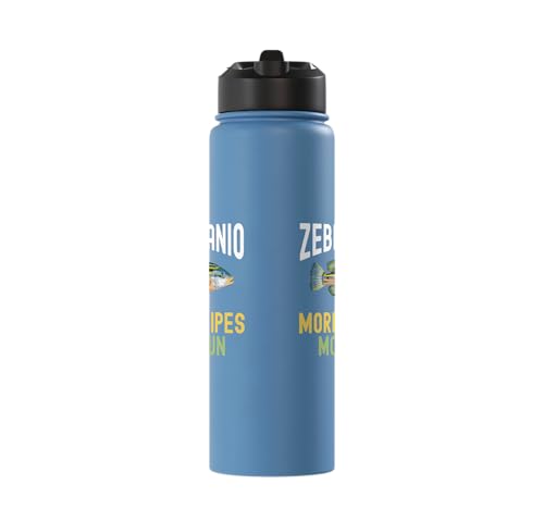Zebra Daino Fish Lover Freshwater Aquarium Fish Stainless Steel Insulated Water Bottle