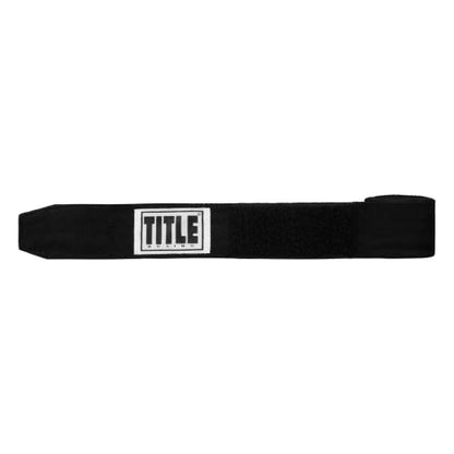 TITLE Boxing Traditional Weave Hand Wraps (Single Pair) - color: Black
