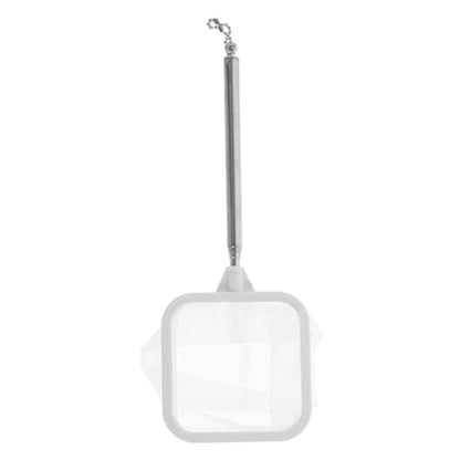 Mikikit Portable Stainless Steel Fish Catch Net with Extendable Handle for Aquarium Escapeproof Design for Fish and Shrimp Small Fishing Net for Aquatic