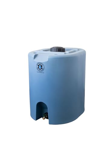 55 Gallon Stackable Emergency Water Storage Tank – Food Grade BPA-Free Water Container for Long-Term Home Preparedness