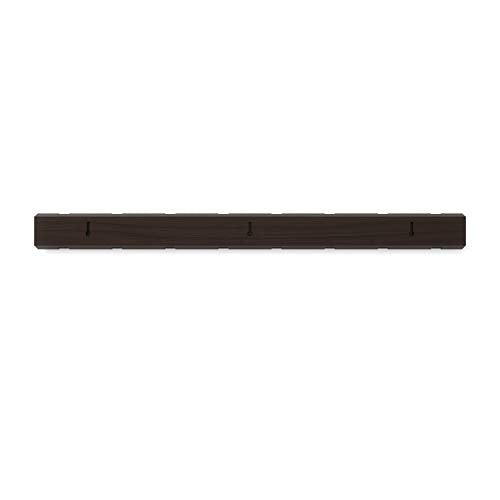 Umbra Flip Coat Rack, Wall Mount 8-Hook, Space Saving, Walnut/Black - color: Walnut/Black, size: 8 hook