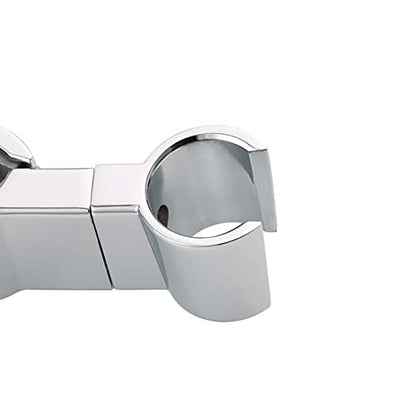 Shower Head Holder for Slide Bar,Universal 20-25 mm/0.79-0.98 inch Rail for Slide Bar Slider Clamp Bathroom Replacement 45 Degree Rotation Sprayer Holder