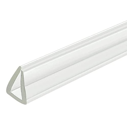 uxcell U Channel Edge Trim, 4.9ft Length Soft Rubber Guard Seal Strip Edge Protector Fit for 6-7mm Edge, (19/32" W x 25/64" H) Clear - size: 19/32"x 25/64"x 4.9ft