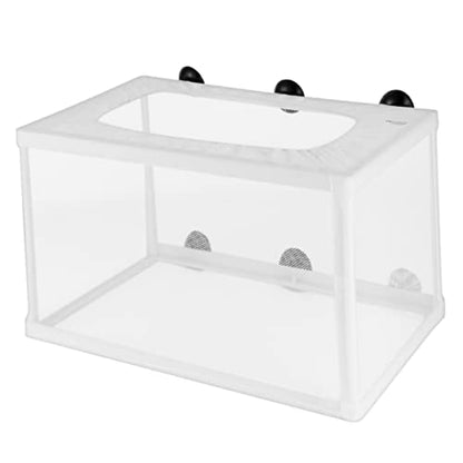 Yardwe 2Pcs Fish Breeder Net for Fry Hatchery with Suction Cup Durable Aquarium Incubator for Fish Tank for Breeding Fish and Ensuring Fry Safety