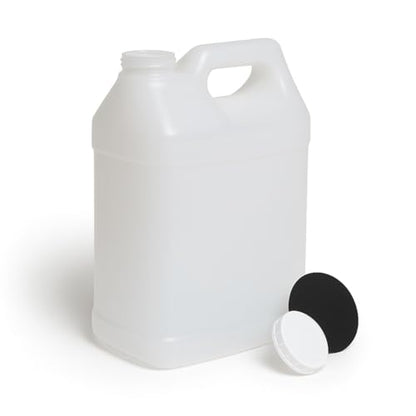 FastRack 2.5 Gallon Water Jug (Pack of 1) w/ 1 Black Rubber Cap Gripper | Reusable Plastic Jug with lid for Liquids | Heavy-Duty Water Container for Storage, Camping | BPA-Free Gallon Jugs with Lids - size: 1 Pack