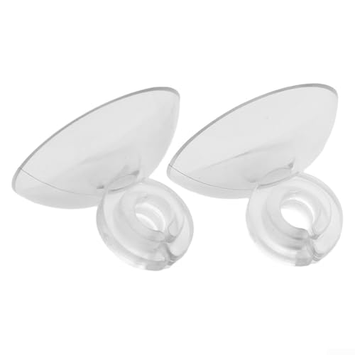 Aquarium Fish Tank Suction Cups Holder Set 10pcs Clear Plastic Suckers Clips Pads for Air Line Pump Tube, 2.5cm Diameter Suction Cup with 5mm Clip