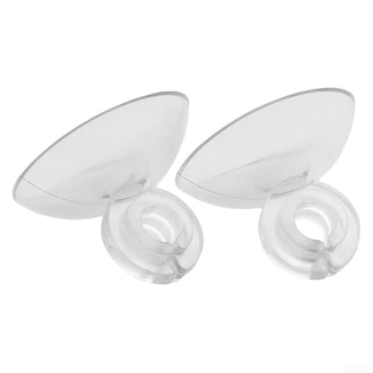 Aquarium Fish Tank Suction Cups Holder Set 10pcs Clear Plastic Suckers Clips Pads for Air Line Pump Tube, 2.5cm Diameter Suction Cup with 5mm Clip