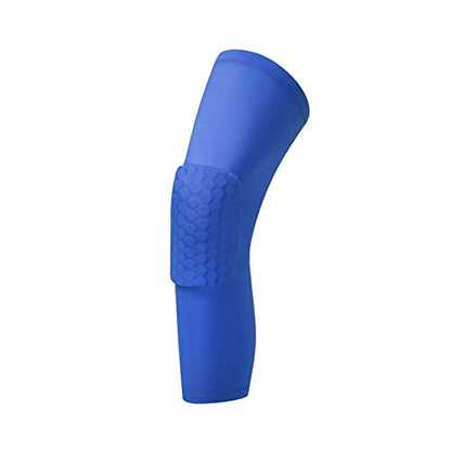 Breathable Basketball Shooting Sport Safety Kneepad Honeycomb Pad Bumper Brace Kneelet Protective Knee pads rodilleras - color: Blue, size: Medium