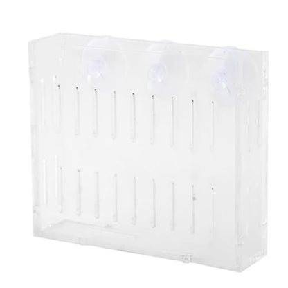Aquarium Plant Holder, Fish Tank Plant Holder Cup, Acrylic Planter Grass Container with Suction Cups for Water Feature Decoration