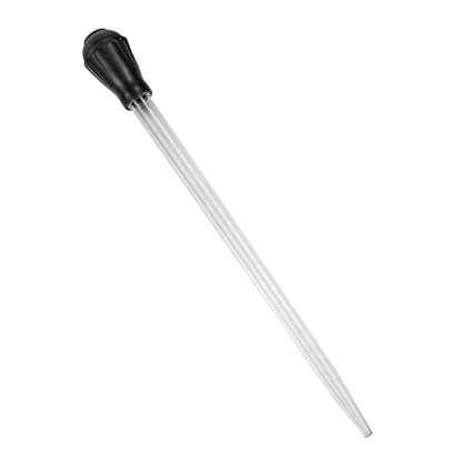 18.7in Long Turkey Baster for Aquarium, 50ml Long Pipette for Fish Tank Coral Food Feeder Syringe Aquarium Water Changer Siphon for Marine Fish Reef Aquatic Plant Spider, Black