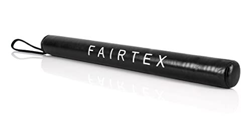 Fairtex BXS1 Leather Boxing Sticks, Muay Thai MMA Striking Accuracy Targets | Premium genuine leather body with lightweight core. Sleek durable design enhances coach control during precision speed drills - color: Black