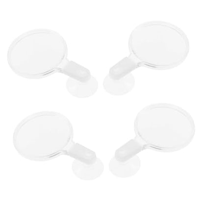 COLLBATH 4pcs Acrylic Glass for Fish Tank and Reptile Observation High Definition Viewer with Cup for -Landscapes and Animals