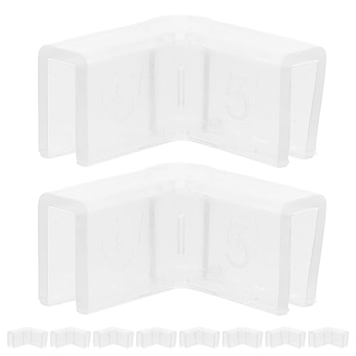 10pcs 90-Degree L-Shaped Silicone Corner Guards Furniture Edge Protectors Proofing Aquarium Corner Bumpers for Indoor Use Fish Tank Accessories