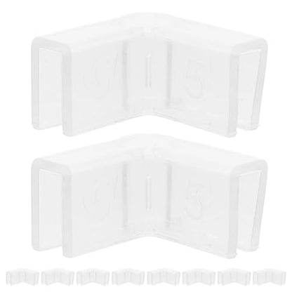 10pcs 90-Degree L-Shaped Silicone Corner Guards Furniture Edge Protectors Proofing Aquarium Corner Bumpers for Indoor Use Fish Tank Accessories