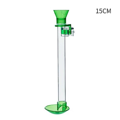 Acrylic Shrimp Feeder Tube Feeding Dish Deep Bowl for Aquarium Shrimp Fish Clip to Fish Tanks Multiple Size Acrylic Shrimp Feeder Feeding Tube and Dish Tray Bowl Set