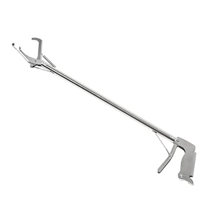 Alomejor 30in Aquarium Tweezers Fish Long Reach Tongs for Crab Seafood Octopus(Bend Clip)