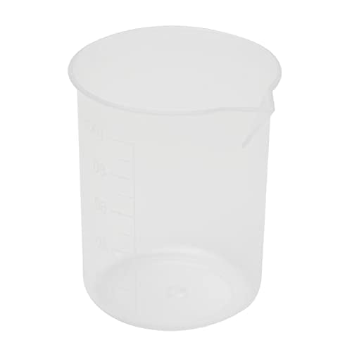 Othmro Measuring Cups 100ml PP Plastic Graduated Beaker Transparent for Lab Kitchen Liquids 6pcs - color: 100ml 6Pcs