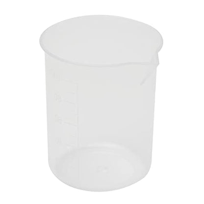 Othmro Measuring Cups 100ml PP Plastic Graduated Beaker Transparent for Lab Kitchen Liquids 6pcs - color: 100ml 6Pcs