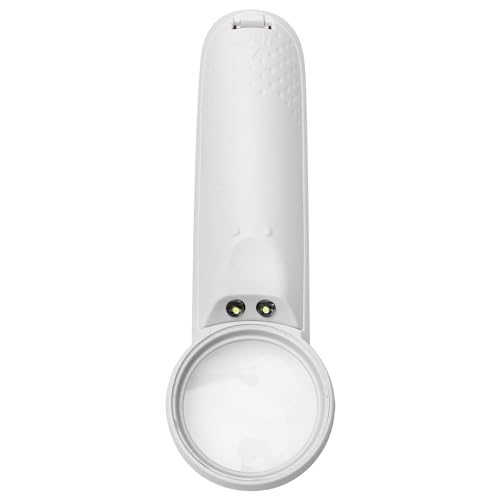 Othmro 1Pcs 15X Handheld Magnifier Lens, Small Magnifying Glass, Diameter 1.46inch White Round Page Magnifying Lens with Plastic Handle for Small Prints Book Magazines Newspaper Reading - color: 15x 35mm