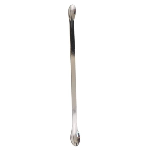 4PCS 2 in 1 Laboratory Spatula 7.87 Inch Stainless Steel Dual Head Mixing Sampling Tool Suitable for Chemical Testing Experiments Science School