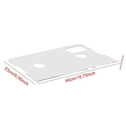 Clear Aquarium Cover for Aquariums Without Center Supports, Aquarium Top Cover with Feeding Holes, 400x230x4mm