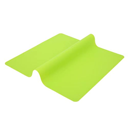 Dioche Versatile Silicone Craft Mat - Heat, NonSlip, Washable Silicone Sheet for DIY Projects, Resin Crafts, and Kitchen Use in Vibrant Pink - Large, Flexible Silicon Mat (Green)