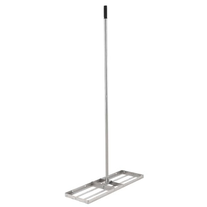 36 Inch Heavy-Duty Hand-Pushed Land Leveler with Stainless Steel Plate, Lawn Leveling Rake & Soil Tool for Leveling Garden/Yard Ground, Sand & Topdressing, Durable Leveling Equipment