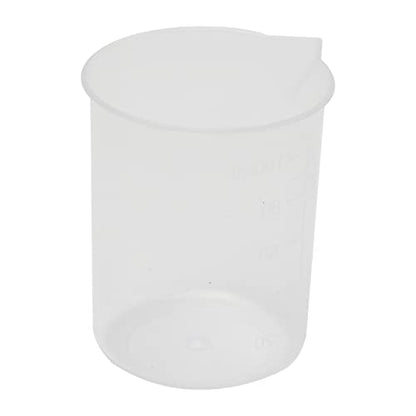 Othmro Measuring Cups 100ml PP Plastic Graduated Beaker Transparent for Lab Kitchen Liquids 6pcs - color: 100ml 6Pcs