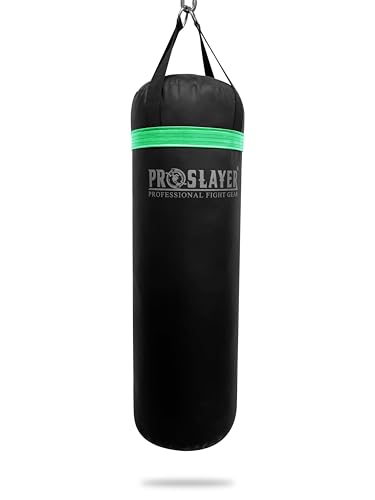 80lb Boxing MMA Heavy Punching Bag - All - color: Black/Light Green, size: Unfilled
