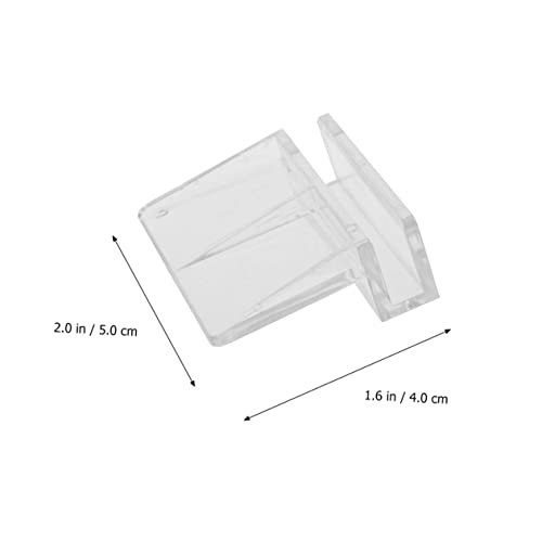 BESPORTBLE Fish Tank Cover Bracket Set 10pcs 6mm Glass Tank Support Acrylic Bracket for Aquarium Lid