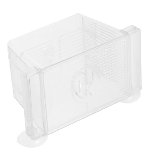 Fish Breeding Box with Divider and Suction Cups Double-Layer Plastic Incubator Tank for Aquarium Betta Fish Nursery and Hatchery Acclimation and Isolation