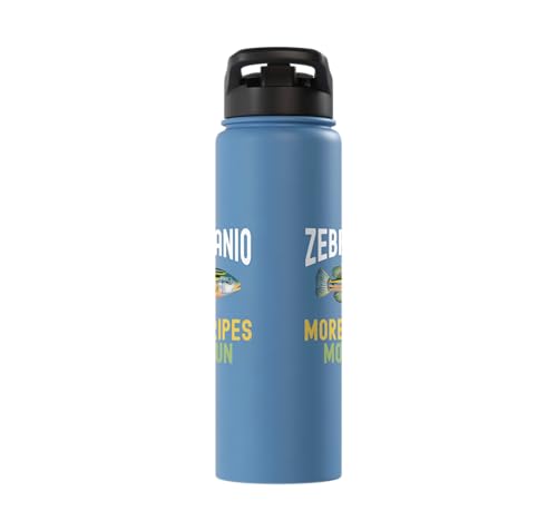 Zebra Daino Fish Lover Freshwater Aquarium Fish Stainless Steel Insulated Water Bottle
