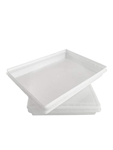 Fish Tubs/Food Storage Bins 10lb 11.5" x 15.5" x 2", Pack of 20- Shallow Container Bases Only, Lids not Included