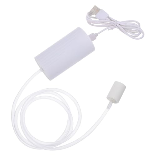 DOITOOL Mini USB Oxygen Pump for Aquarium Tank, Silent Portable Air Aerator Pump with White Case, Small Oxygen Tank Accessory for Home and Outdoor Fishing